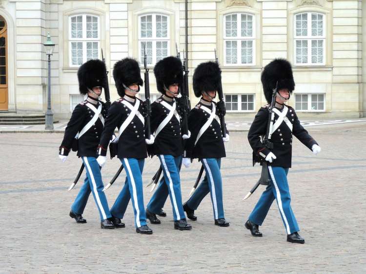 Cambio della guardia ad Amalienborg